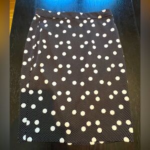 The Limited - Polka Dot Black and White Skirt